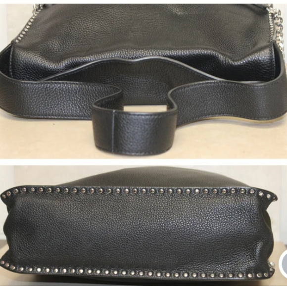 MICHEAL KORS ASTOR BLACK LEATHER HOBO BAG NWOT - Picture 4 of 5